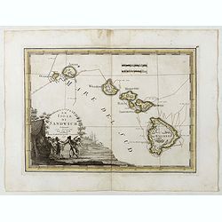 Le Isole di Sandwich delineate sulle osservazioni del Cap Cook. [Hawaii]