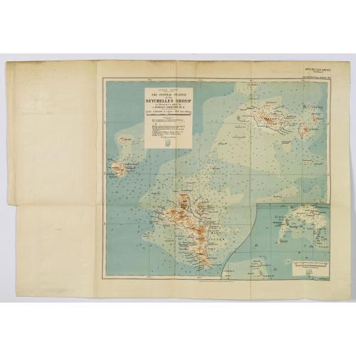 Old map image download for The Central Islands of the Seychelles Group. . .