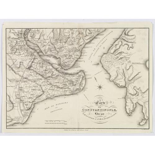 Old map image download for Carte de Constantinople. . .