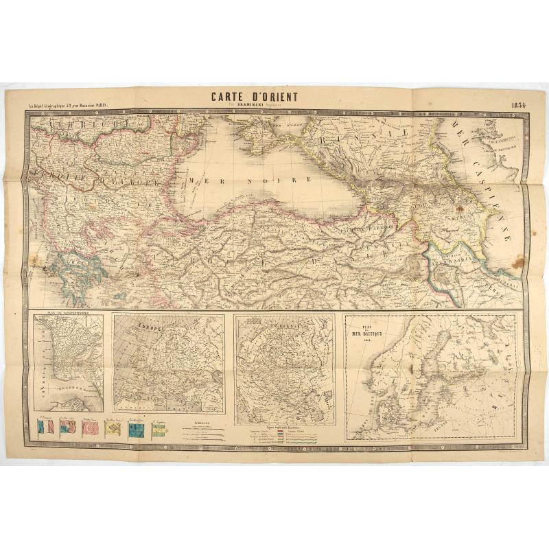 Carte d'Orient par Kraminski ingénieur.