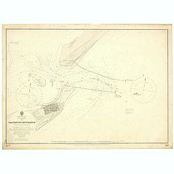 East Coast, Gulf of Mexico, Texas - Galveston Entrance from the latest United States Government Chart.