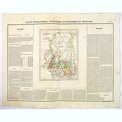 Image download for Carte Geographique, Statistique et Historique de Mississipi.