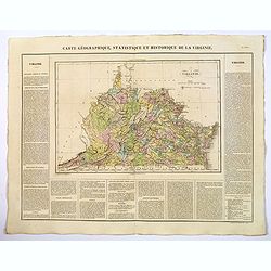 Carte Geographique, Statistique et Historique de la Virginie.