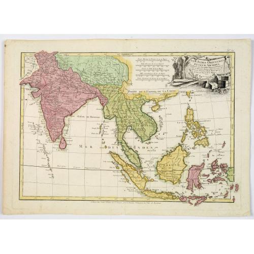 Old map image download for Les Indes Orientales et leur Archipel. . .