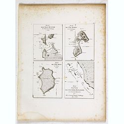 Plan des Iles Hunter par M. M. Freycinet et Boullanger, an 1802. [with] Plan de l'Ile Maria par M. Boullanger, an 1802. [with] Plan de l'Ile King par M. Faure, an 1802. [with] Plan d'une partie de l'Archipel Bonaparte (a la Nouvelle-Hollande)