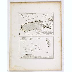 Plan de l'Ile Decres (à la Terre Napoleon, Nouvelle-Hollande) par M. M. L. et H. Freycinet et Boullanger, 1802 et 1803. [with] Esquisse des Iles de l'Institut . . .