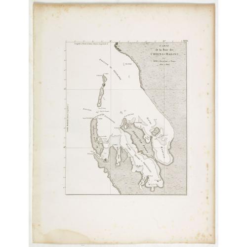 Old map image download for Carte de la Baie des Chiens-Marins par M. M. L. Freycinet et Faure, 1801 et 1803.