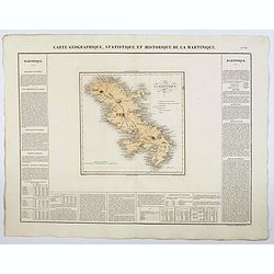 Carte Geographique, Statistique et Historique de la Martinique.