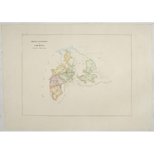 Old map image download for Provincia ecclesiastica di Colonia nella Prussia (Tav LXXX)