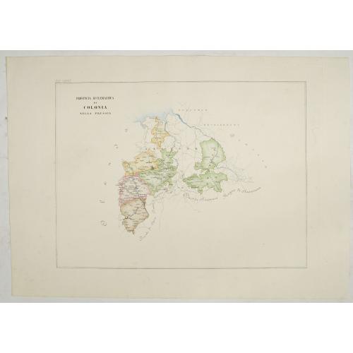 Old map image download for Provincia ecclesiastica di Colonia nella Prussia (Tav LXXXI)