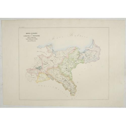 Old map image download for Provincia ecclesiastica di Gnesna e Posnania nella Prussia Vicar.ti apost.cl di Sassonia e Dei Ducati Analtini (Tav LXXXII)