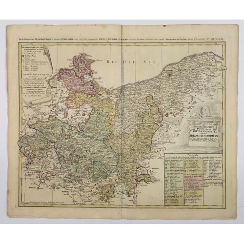 Old map image download for Der nordliche Theil des Obersachsischen Kreises oder die Mark Brandenburg und das Herzogthum Pommern.