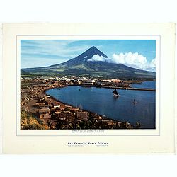 Philippines - The famous volcanic peak Mt. Mayon. . .