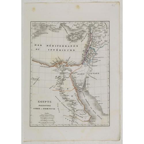 Old map image download for Egypte, Palestine, Syrie et Phoenicie.