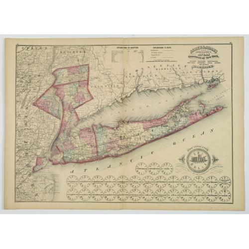 Old map image download for Putnam, Rockland, Westchester, New York, Richmond, Kings, Queens, and Suffolk Counties.