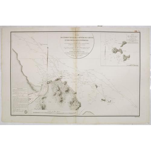 Old map image download for Plan de l'Embouchure de la Rivière de Cayenne et des Mouillages extérieures. . .