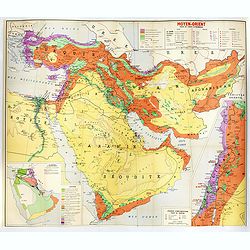 Moyen-Orient essai de carte économique.