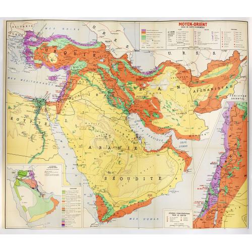 Old map image download for Moyen-Orient essai de carte économique.