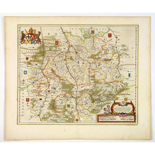 Old map image download for Episcopatus Hildesiensis descriptio novissima.