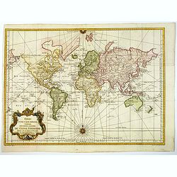 Essay d'une carte reduite contenant les parties connuees Du Globe Terrestre. . .
