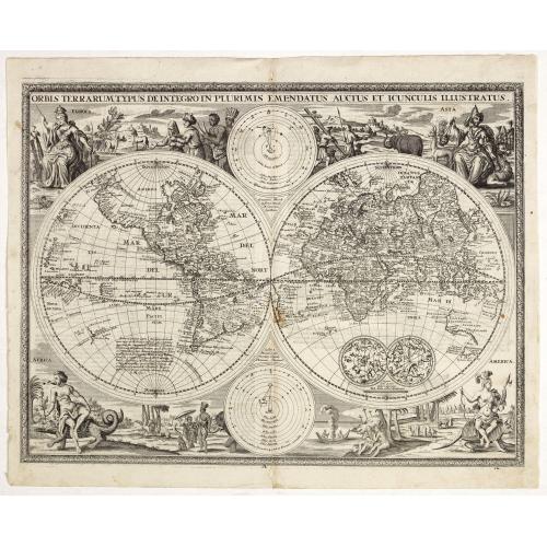 Old map image download for Orbis terrarum typus de integro in plurimis emendatus auctus et icunculis illustratus.