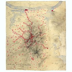 Carte du massif montagneux de Kuling (Province de Kiand-Si).