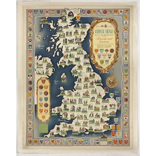 Old map image download for National saving map og the British Isles . . .