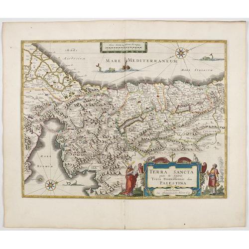 Old map image download for TERRA SANCTA quae in Sacris Terra Promissionis...