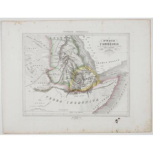 Old map image download for La Nubia E l'Abissinia . . .