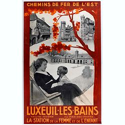 Chemin de fer de l'est - Luxeuil les Bains vers 1920.
