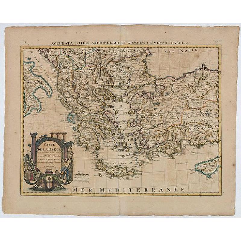 Carte de la Grece.(Accurata Totius Archipelagi et Greciae ...