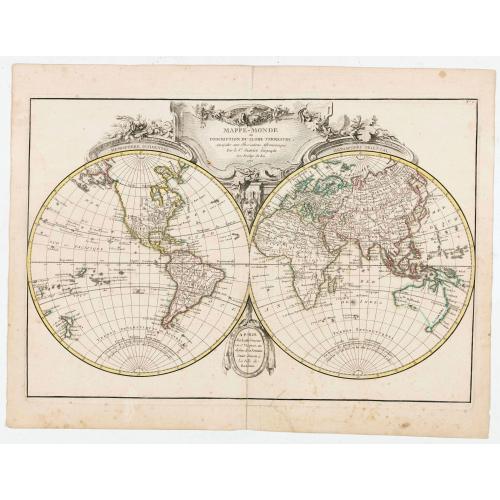 Old map image download for Mappe-Monde ou Description du Globe Terrestre..