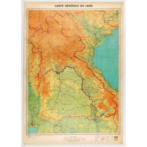 Old map image download for Carte générale du Laos.