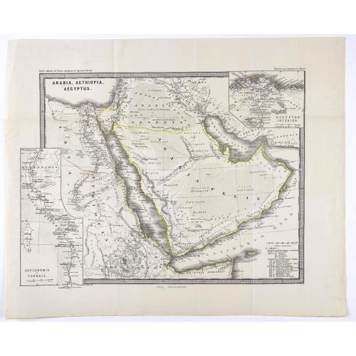 Old map image download for Arabia, Aethiopia, Aegyptus.