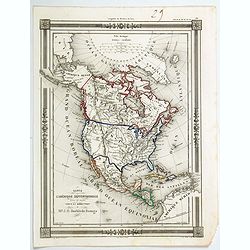 Carte de L'Amerique Septentrionale dresee et dessinee