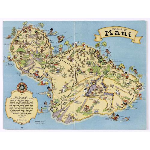 Old map image download for Island of Maui.