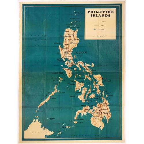 Old map image download for Philippines Islands.