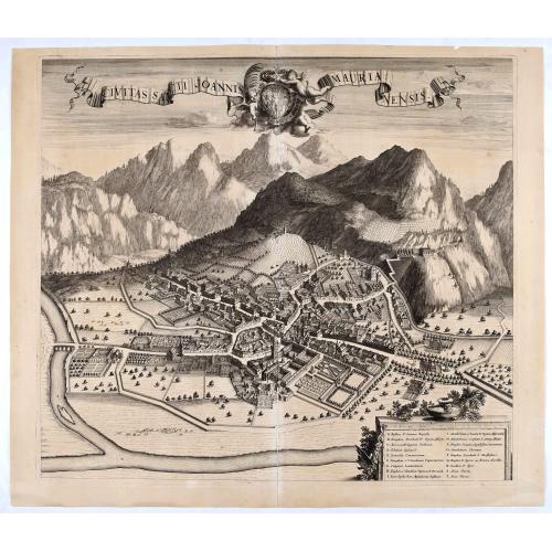 Old map image download for Civitas Sancti Joannis Maurianensis. (Saint Jean de Maurienne)