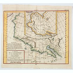 Carte de la Californie et des Pays Nord Ouest separes de L'Asie par le Detriot d'Anian. . .