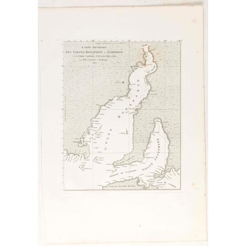 Old map image download for Carte générale des Golfes Bonaparte et Joséphine.