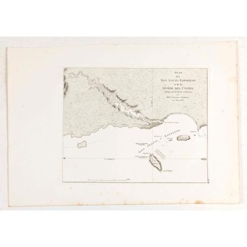 Old map image download for Plan des Iles Louis-Napoléon et de la Rivière des Cygnes.