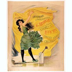 Imprimerie lithographique G. BATAILLE 18&20 rue de Chabrol - Etiquettes affiches tableaux annonces calendriers Paris.