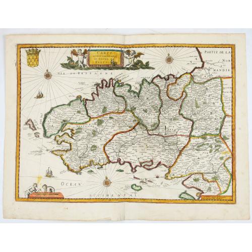 Old map image download for Carte du gouvernement du duché de Bretagne.