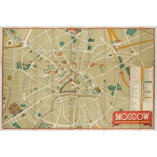 Old map image download for Moscow.