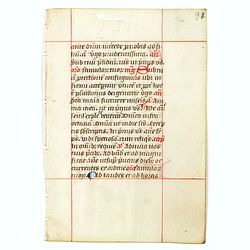 A leaf from a breviary.