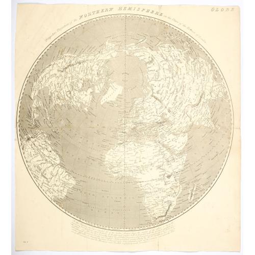 Old map image download for Perspective Projection of the Northern Hemisphere on the plane of the Horizon of London.