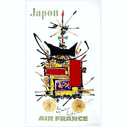 Japan (poster signed by Georges Mathieu)