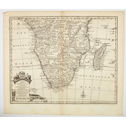 Old map image download for A New & Accurate Map of the Southern Parts of Africa containing Lower Guinea, Monoemugi. . .