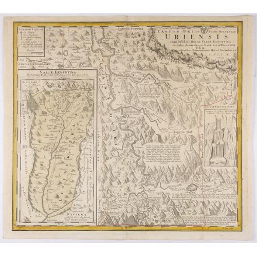 Old map image download for Canton Uri sive Pagus Helvetiae Uriensis cum subditis suis in Valle Lepontina...