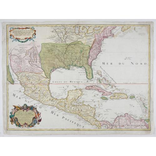 Old map image download for Carte du Mexique et des Etats Unis d'Amérique…